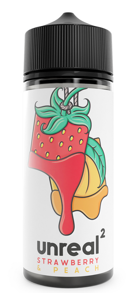 Unreal ² - Strawberry & Peach - 100ml Shortfill - My Vape Store UK