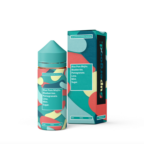 Supergood - Blue Pom Mojito - 100ml Shortfill - 0mg - My Vape Store