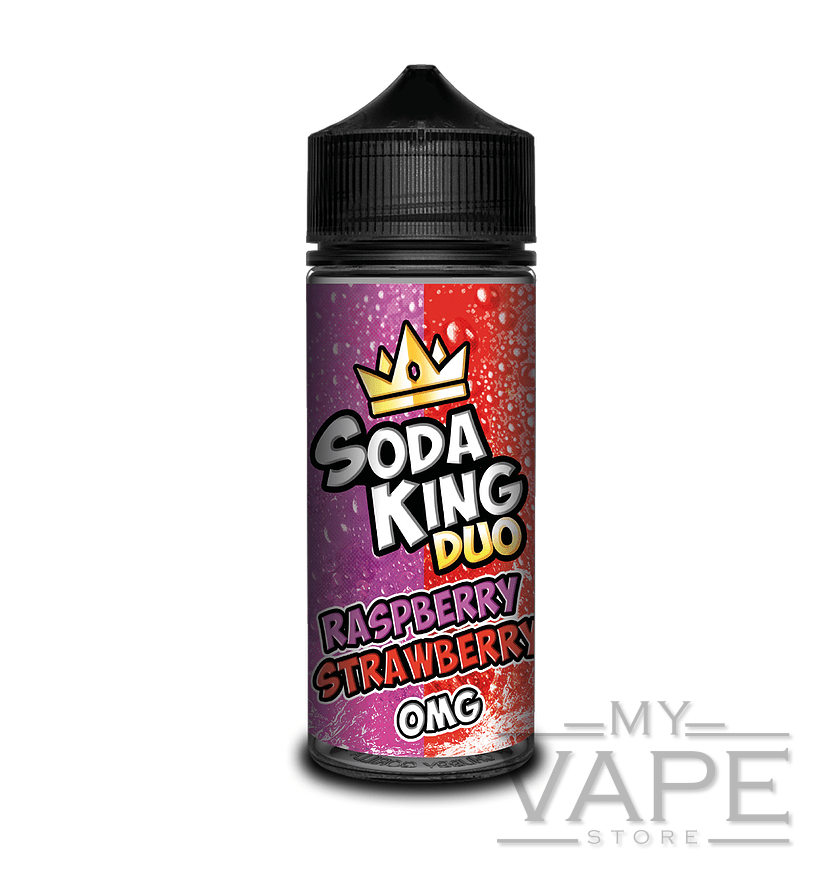 Soda King - Duo - Raspberry Strawberry - 100ml Shortfill - 0mg - My Vape Store