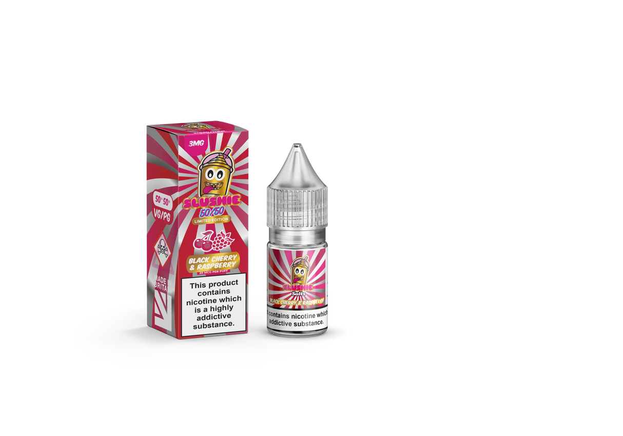 Slushie - Black Cherry Raspberry - 50/50 10ML - My Vape Store UK