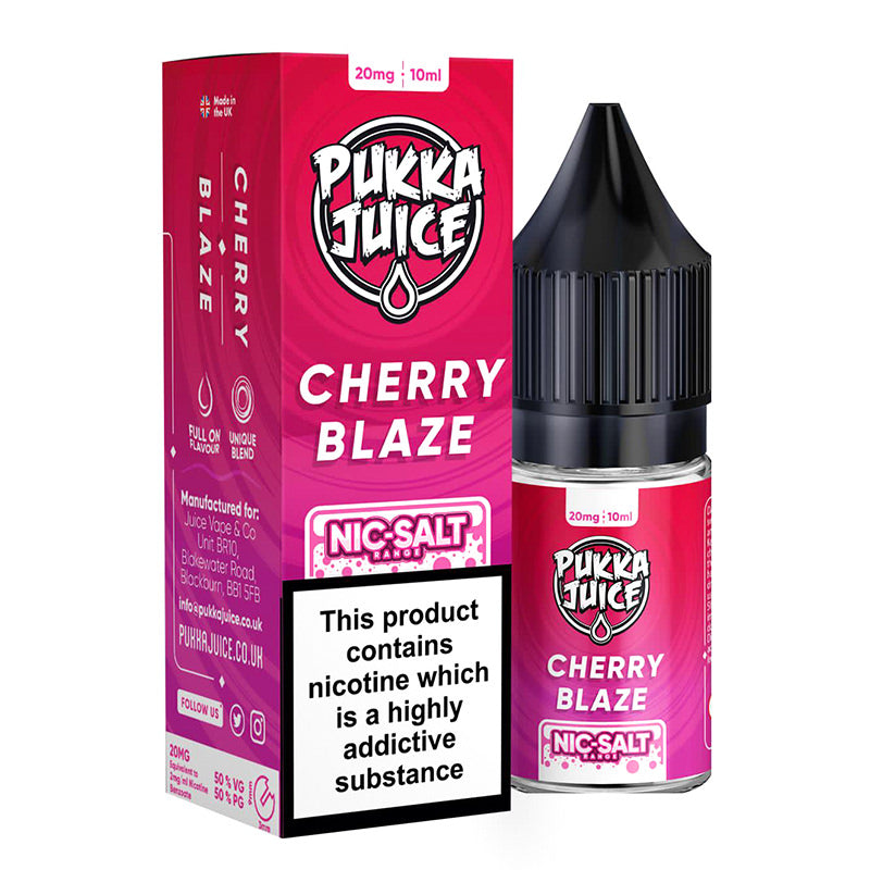 Pukka Juice Salt Cherry Blaze - My Vape Store UK