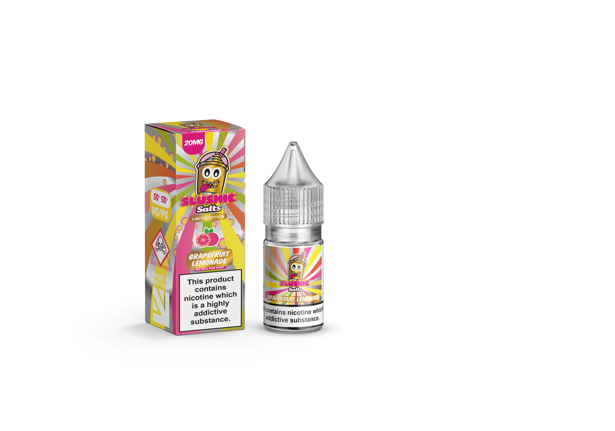 Slushie - Grapefruit Lemonade - Nic Salt - 10ml - My Vape Store UK