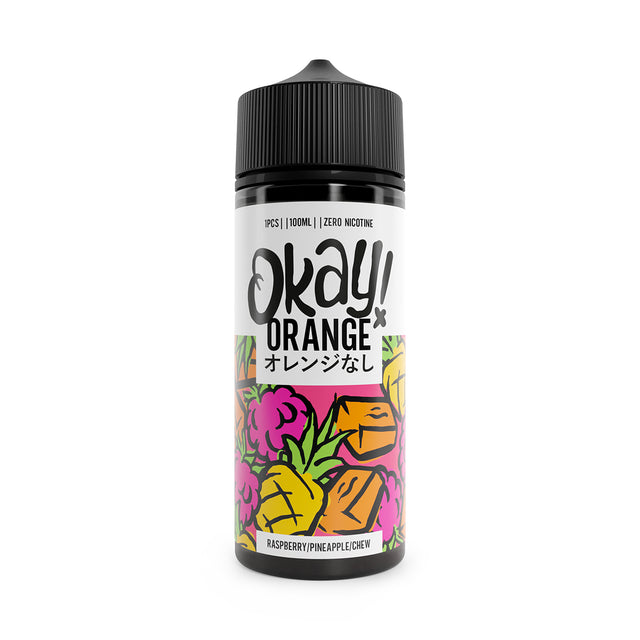 Okay Orange - Raspberry, Pineapple Chew - 100ml - 0mg - My Vape Store