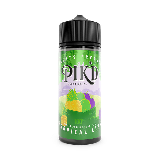 PIK'D - Tropical Lime - 100ml - 0mg - My Vape Store UK