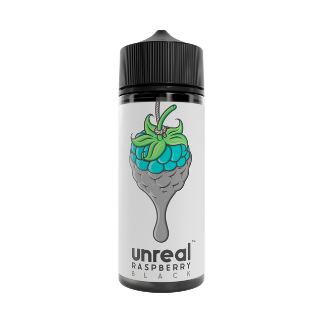 Unreal Raspberry - Black - 100ml Shortfill - My Vape Store UK